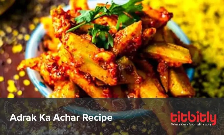 Instant Adrak Ka Achar Recipe