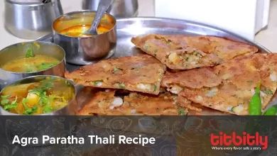 Instant Agra Paratha Thali Recipe