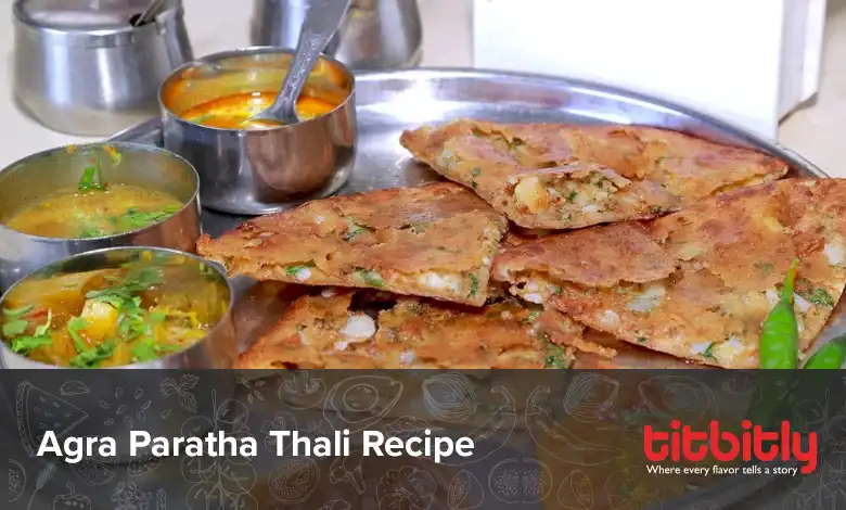 Instant Agra Paratha Thali Recipe